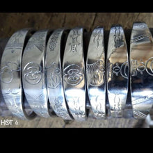 Load image into Gallery viewer, Large Silver Stacking Bangles
